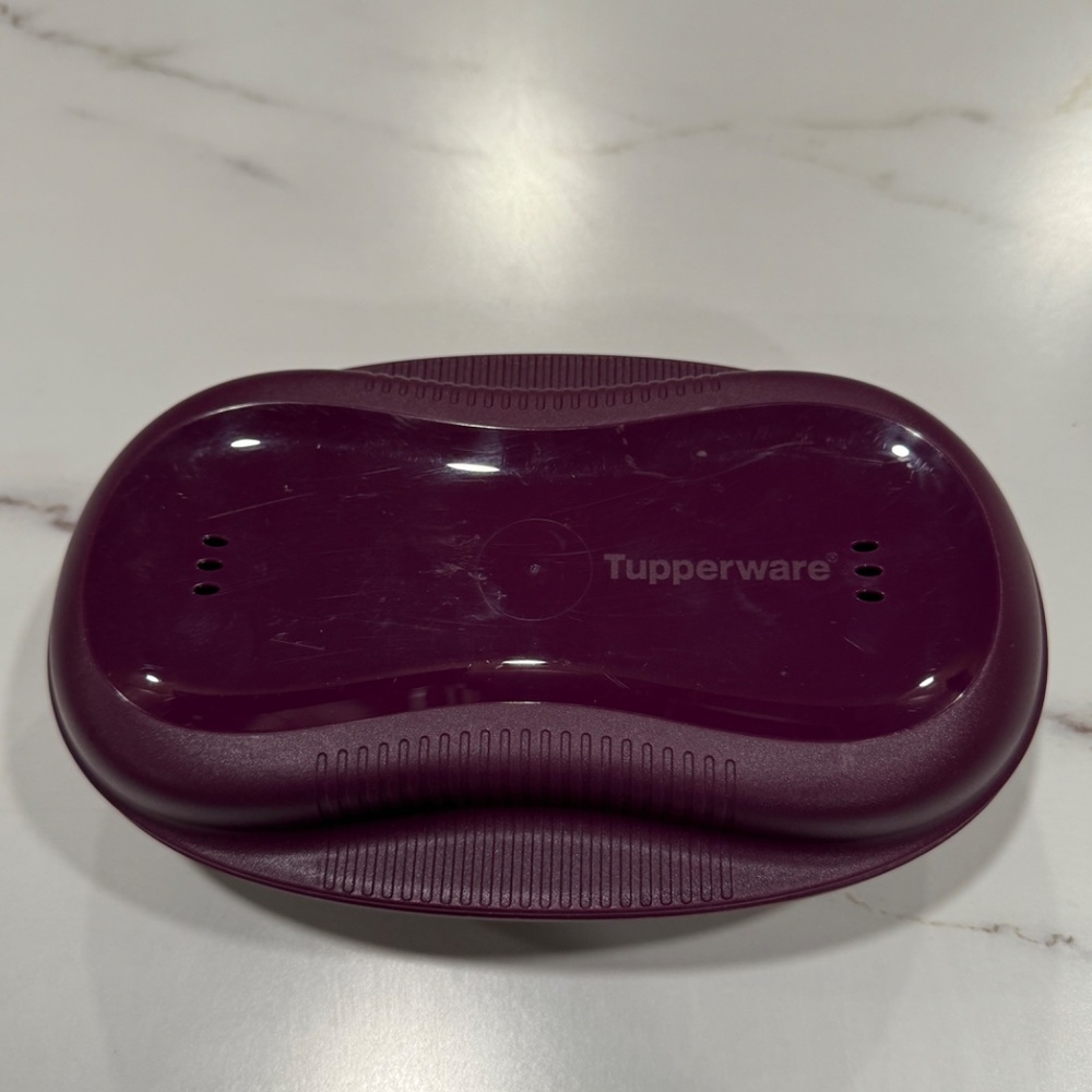 Tupperware microwave breakfast/egg maker with/2 inserts/Purple Eggplant - Picture 5 of 5